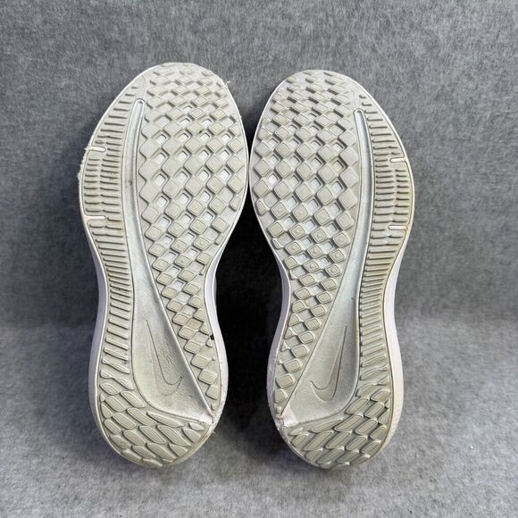 Nike Shoes Womens Size 7 Winflo 9 White Grey Athletic Running Sneaker DD8686-100 - Picture 8 of 9